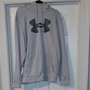Under Armour Men's Light Gray Hoodie Size Xxl